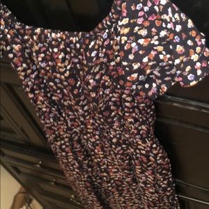 Floral dress, off the shoulders, mid shin length